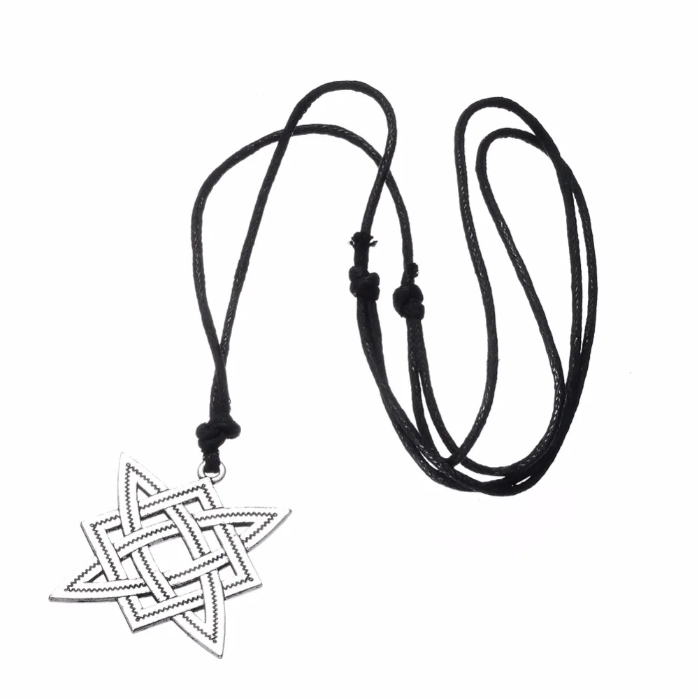 Рыболовные ожерелья серебряного цвета с кулоном узлом регулируемые цепочки