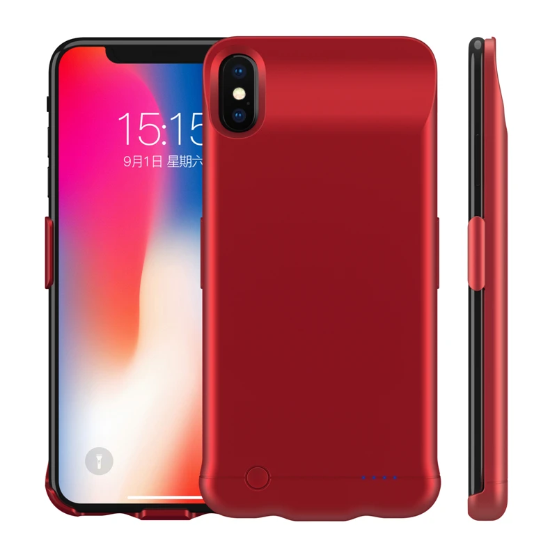 6200 мАч чехол для зарядного устройства для iPhone XS Max power чехол 5200 мАч портативный резервный внешний аккумулятор чехол для iPhone XR чехол для зарядки