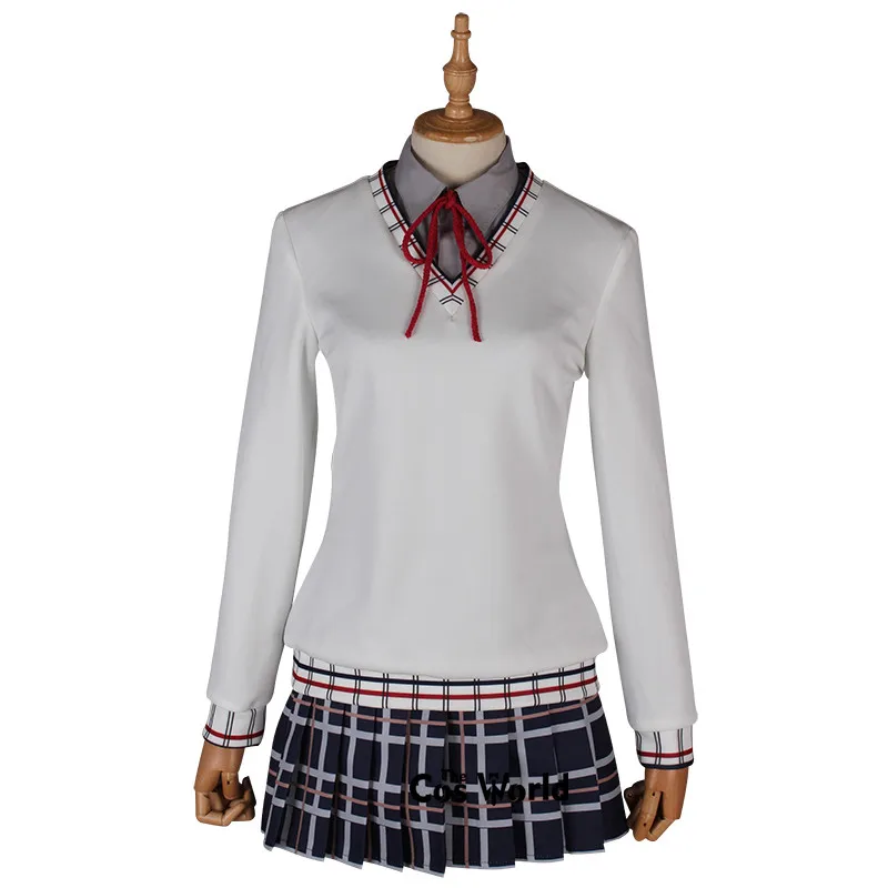 Школьная форма Love Live Sunshine Aqours Kurosawa рубин красный лист клен рубашка жилет пальто