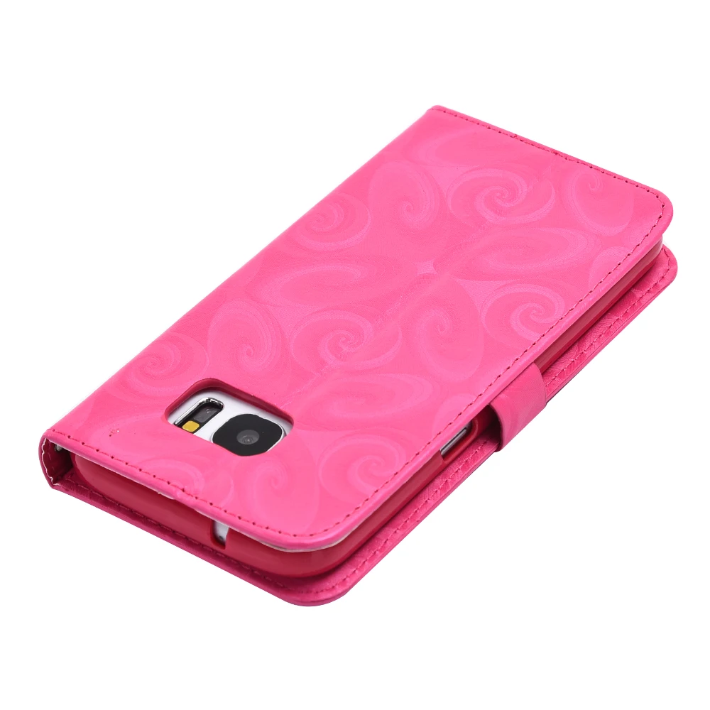 Love Heart Quicksand leather Wallet Case For Samsung Galaxy S7 Cover Flip Phone for Edge Shell | Мобильные телефоны и