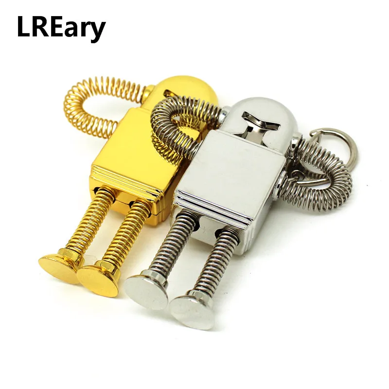 Серебристо золотые с миньонами Весна робот флэш накопитель usb цепочка для ключей