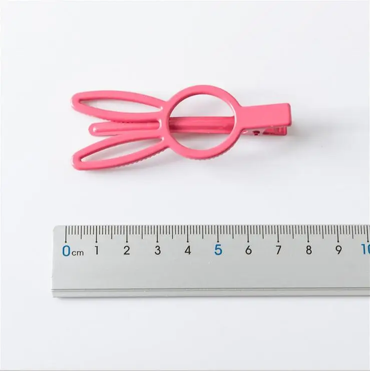 

2pcs hot sell popular high quality 7cm large girls Womens cute rabbit heart Hair Clip Boutique Hairpin Barrette headwear