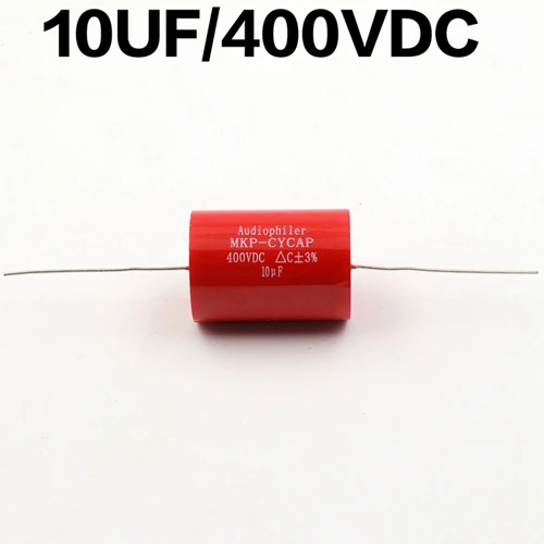 1 шт. 400VDC аудио класса осевой конденсатор Audiophiler MKP конденсатор для винтажный гитарный усилитель, динамик кроссовер муфта DIY Reapair - Цвет: 10uF400V