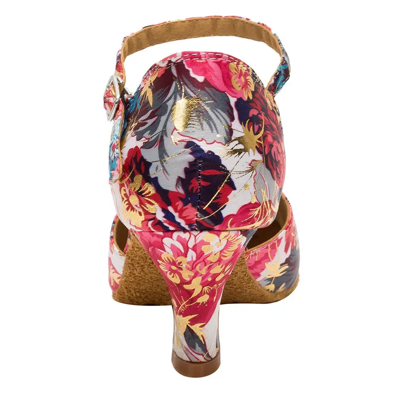 2017 Professional Women Ladies Ballroom Dancing Shoes Latin Salsa Tango High Heeled Red Girls for Dance Satin Adult WK017 | Спорт и