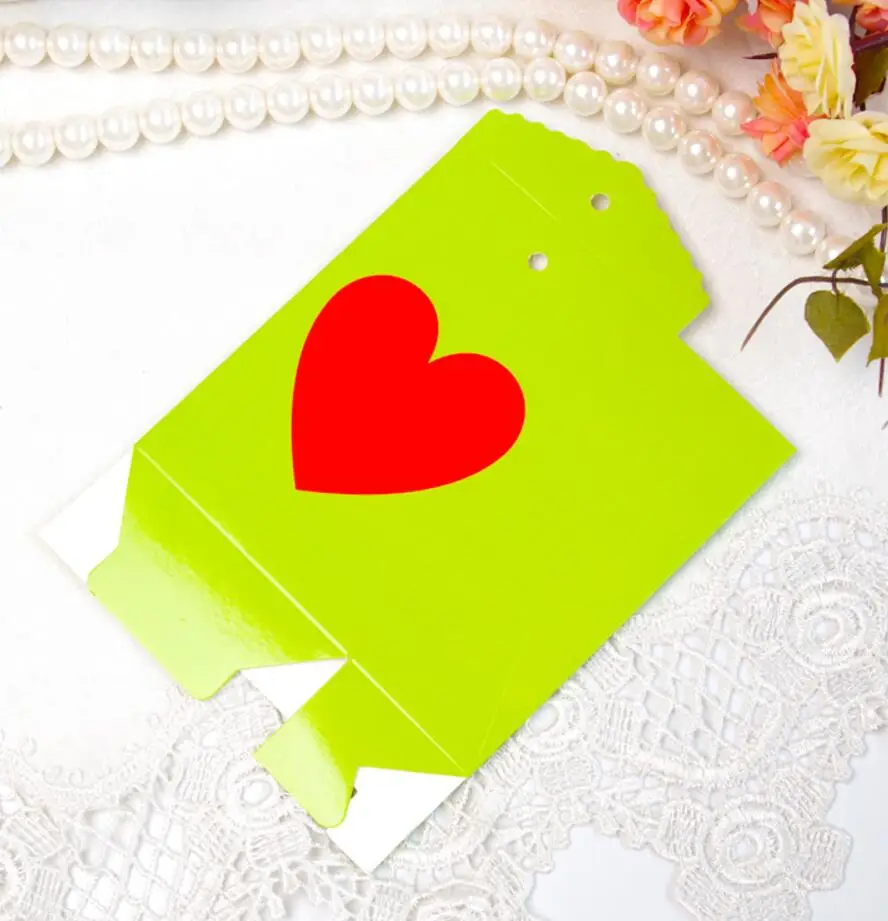 Креативная коробка для конфет с красочным сердцем свадьбы/бравечерние