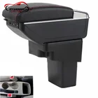 Подлокотник для автомобиля CITYCARAUTO, самое большое пространство + Роскошь + USB для SPARK, центральный ящик для хранения, светодиодный USB, подходит для HYUDAI, VERNA, SOLARIS