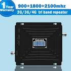 Lintratek 2 г 3g 4G мобильный телефон Сотовая связь усилитель сигнала GSM 900 + DCS 3 1800 мГц + 3g WCDMAUMTS 2100 Группа 1 GSM Repetidor 65dB репитер gsm трехдиапазонный усилитель сотовой связи усилитель сигнала 1800