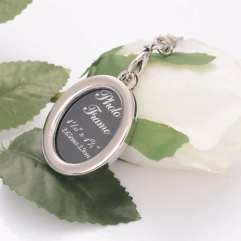 Новый Овальный Брелок Автомобильная рамка для фото под заказ пара автомобильный