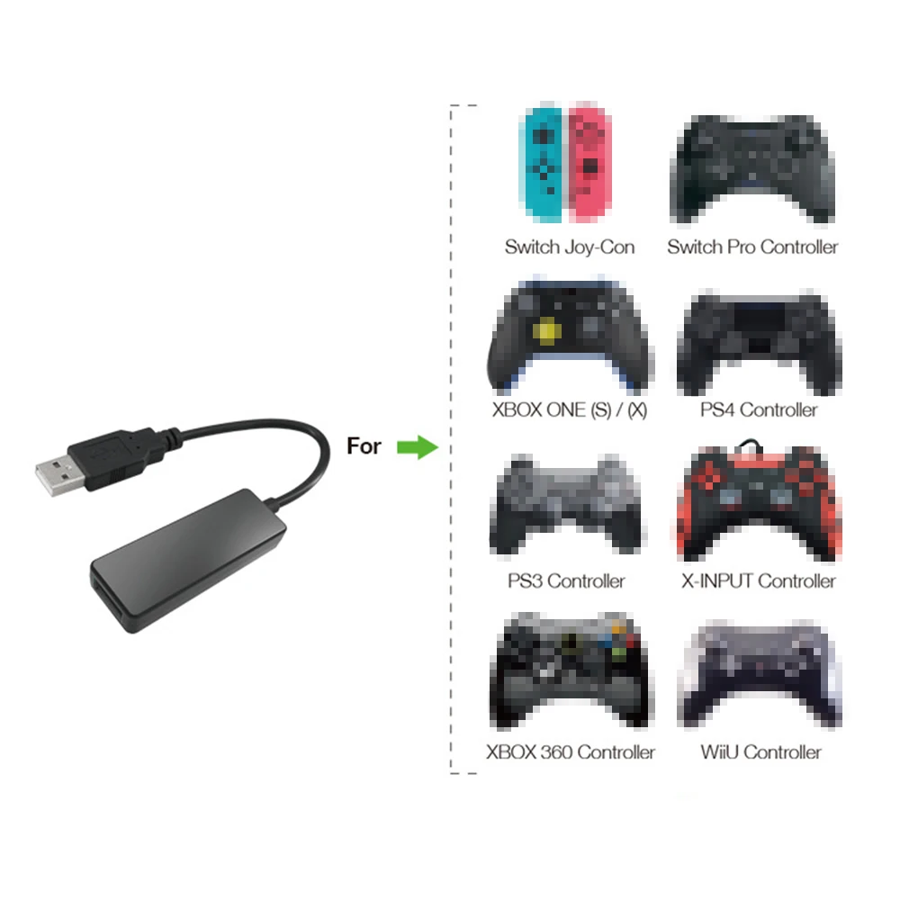 USB проводной/преобразователь Bluetooth беспроводной адаптер для PS4 PS3 XBOX ONE 360/Switch Pro
