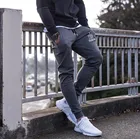 Новинка, мужские спортивные штаны, сезон осень-зима 2019, мужские тренировочные штаны для фитнеса и бодибилдинга, тренировочные штаны, мужские повседневные хлопковые брюки-карандаш