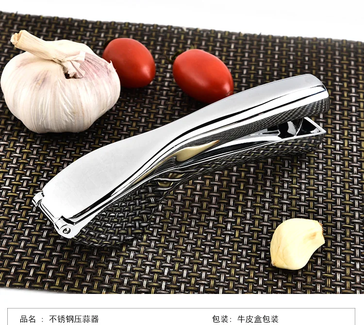 

Kitchen Vegetable Tools Multifunctional Stainless Steel Garlic Presses Manual Rammer 2pc/lot