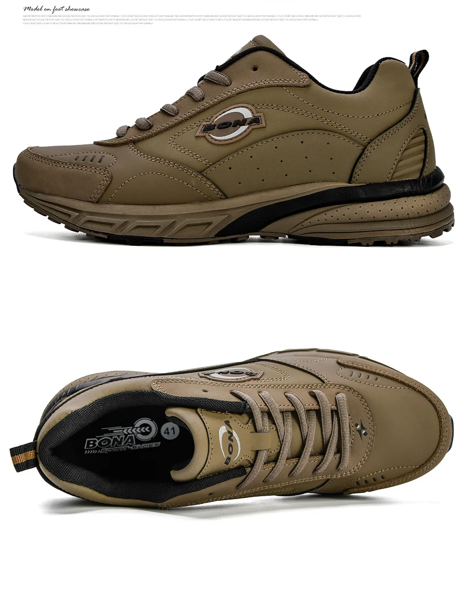 BONA/Новинка года; Мужские дышащие кроссовки; zapatillas hombre; уличные спортивные кроссовки; легкие кроссовки для ходьбы; Мужская обувь для бега