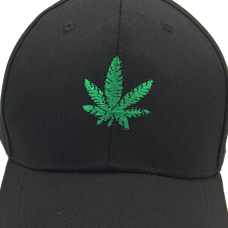 Новая мода вышивка кленовый лист Белая Кепка Snapback головные уборы для мужчин и