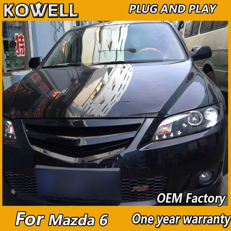 

KOWELL Car Styling for Mazda 6 Headlights Mazda6 LED Headlight DRL Lens Double Beam Bi-Xenon HID car Accessories