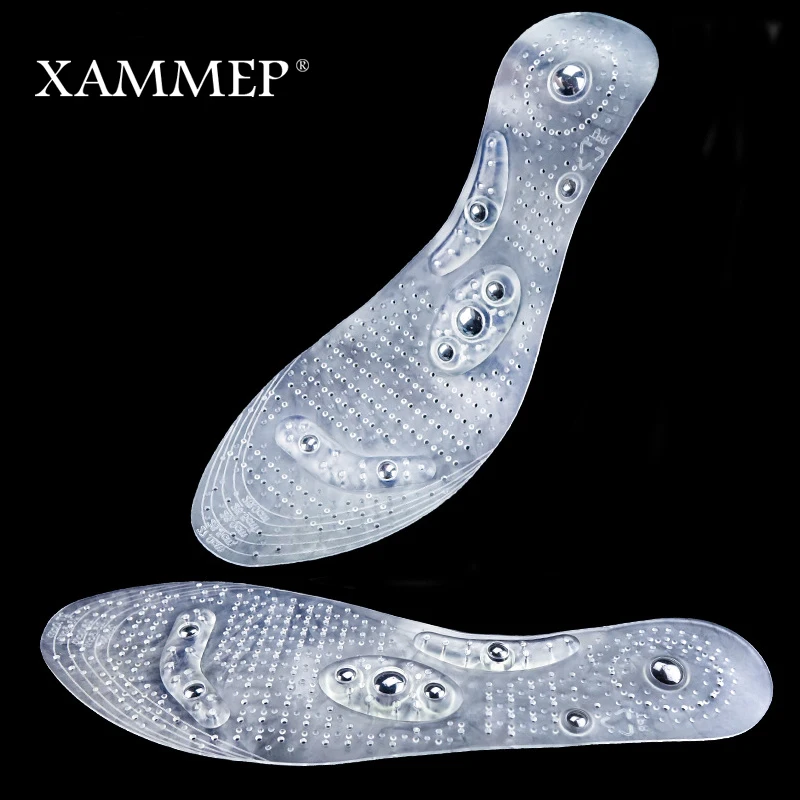 Магнитные массажные силиконовые стельки Xammep для мужчин и женщин повседневная