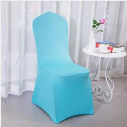 light blue Чехол для свадебного стула спандекс стрейч эластичные Чехлы стрейч чехлы на стулья для Свадебная вечеринка для торжеств отель, открытый - Цвет: light blue