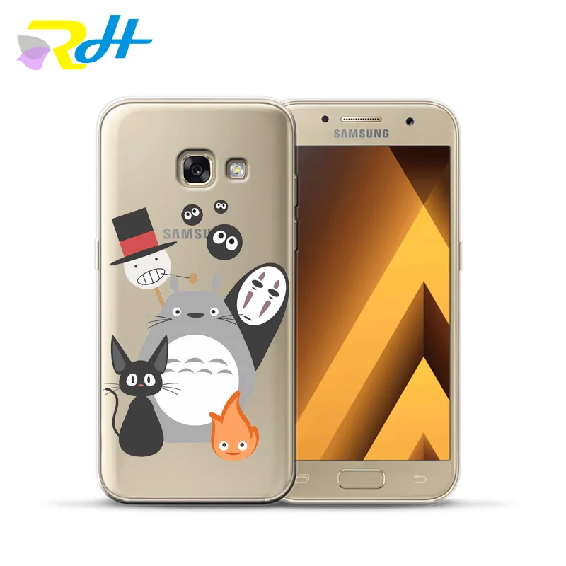 Мягкий чехол из ТПУ для Samsung Galaxy A7 2018 Coque Etui Cute Totoro A10 20 30 40 50 70 A6 A8 Plus | Мобильные