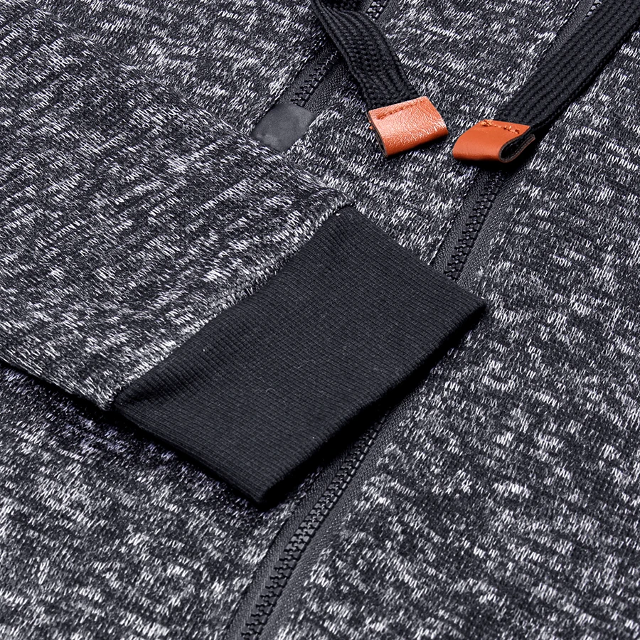 Осень 2017 г. Для мужчин Толстовки спортивная мода двойной молнии капюшоном кофты и