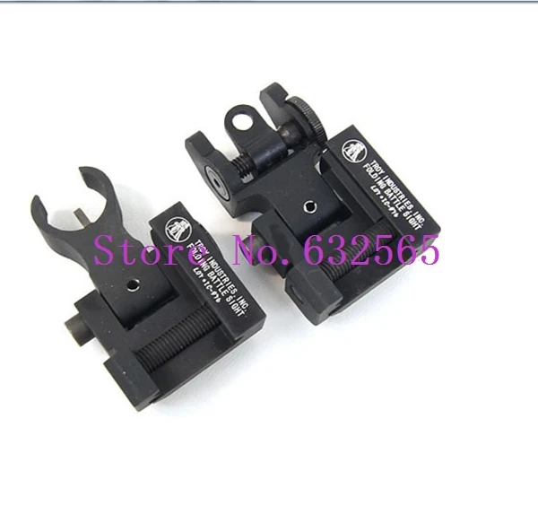 Горячая продажа Тактический Трой задний вид складной боевой прицел набор для