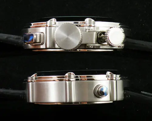 Мужские однотонные часы с автоматическим кожаным ремешком и черным циферблатом