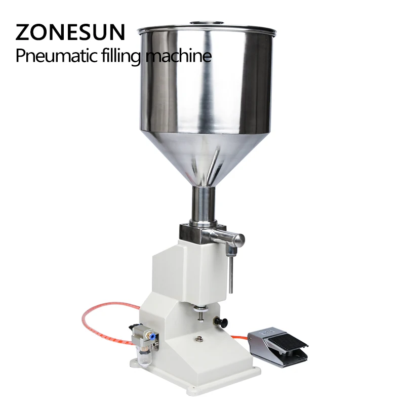 ZONESUN A02 пневматическая паста машина для розлива жидкости из нержавеющей стали
