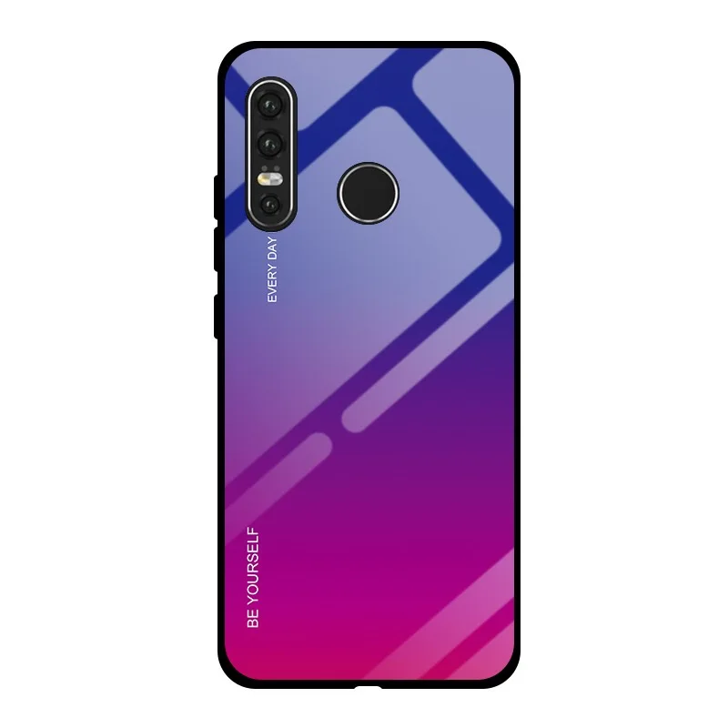 Чехол с закаленным стеклом для Huawei P30 Pro Mate20 чехлы телефонов роскошный чехол ins