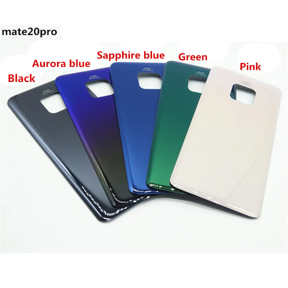 Крышка аккумуляторной батареи для Huawei Mate 20 Задняя стеклянная панель Корпус
