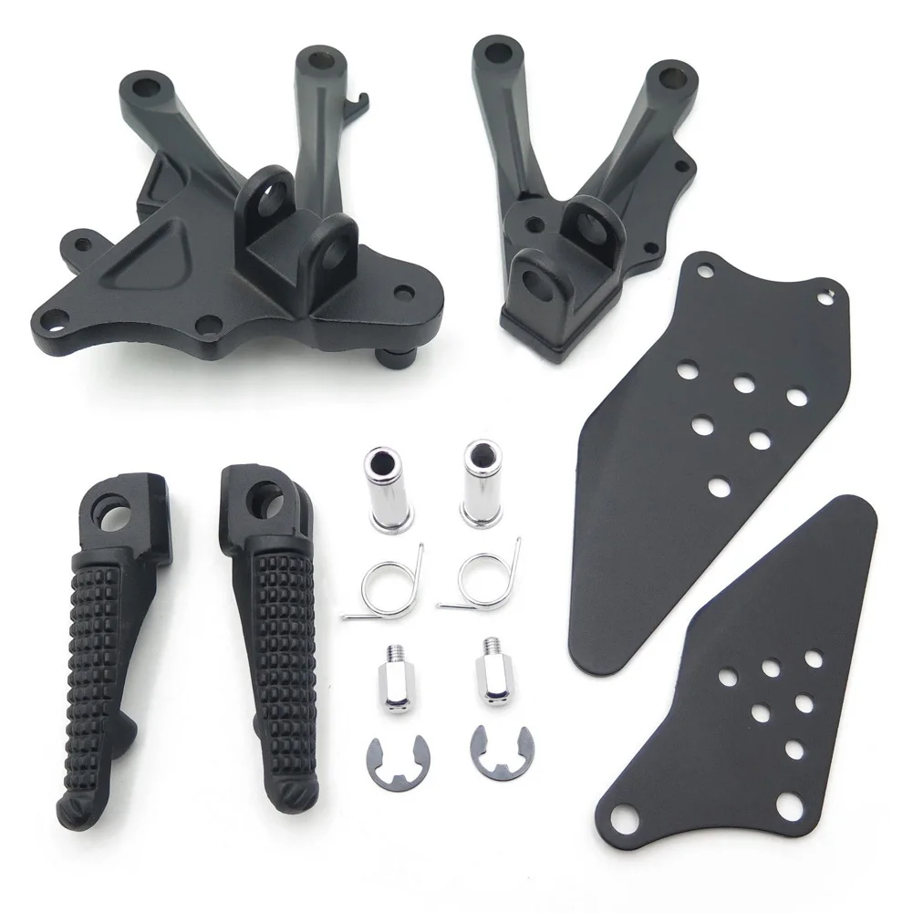 

For 2006-2010 Kawasaki ZX 10R zx10r zx-10r 07 08 09 Motorcycle Forefoot Front Rider Foot Rest Pegs Pedals Bracket kit