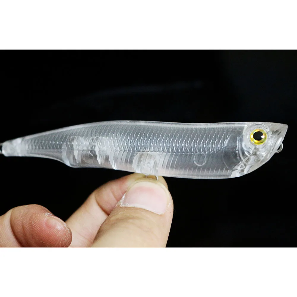 GYFISHING 20 шт Неокрашенный топовый Поппер Crankbait жесткая приманка свежая вода ходьба