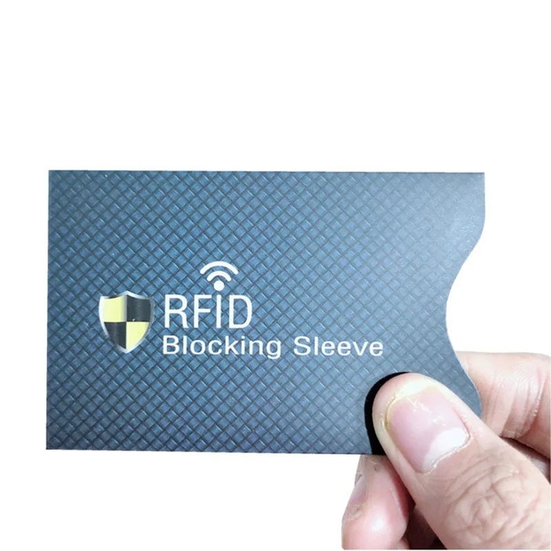 6 шт./компл. с защитой от RFID, для карт держатель NFC Экранирование контейнер для банковских карт анти-RFID Сканирование Алюминий чехол для защиты конфиденциальности BAG1039
