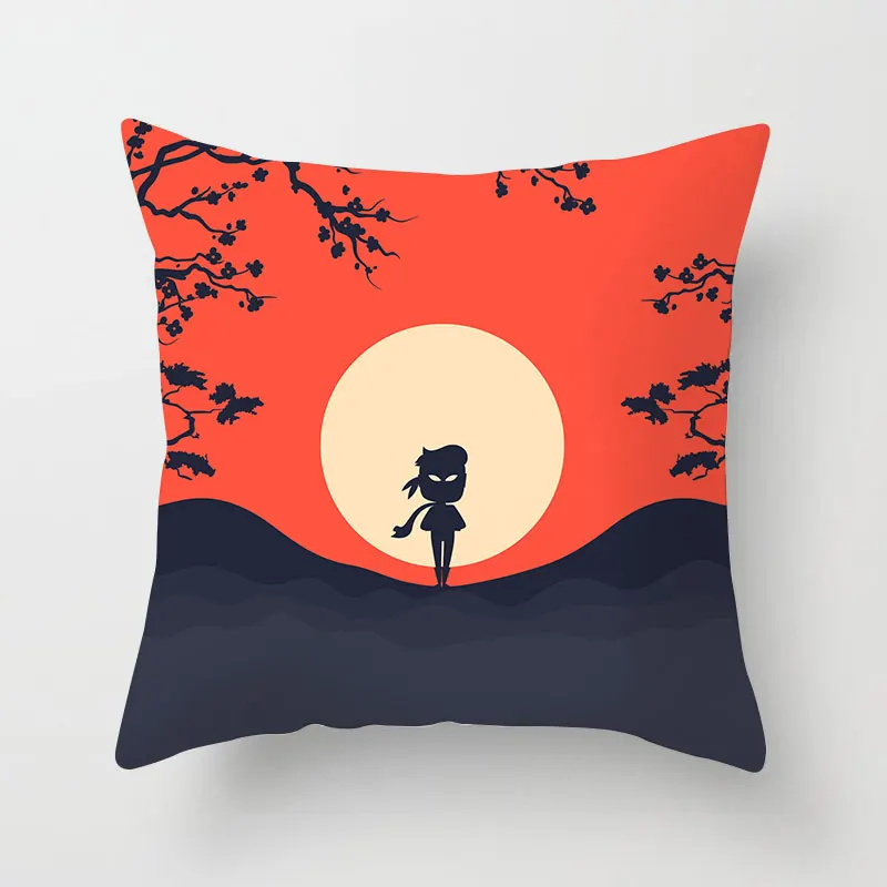 Houspace полиэстер Пич-скин японских ниндзя для домашний декор подушки диван