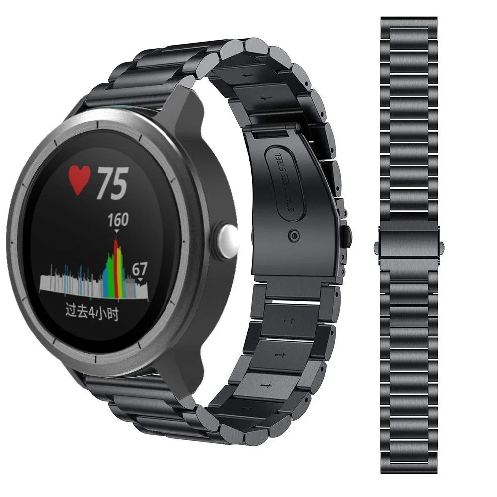 Ремешок из нержавеющей стали для наручных часов Garmin Vivoactive 3 20 мм браслет Vivoactive3 HR