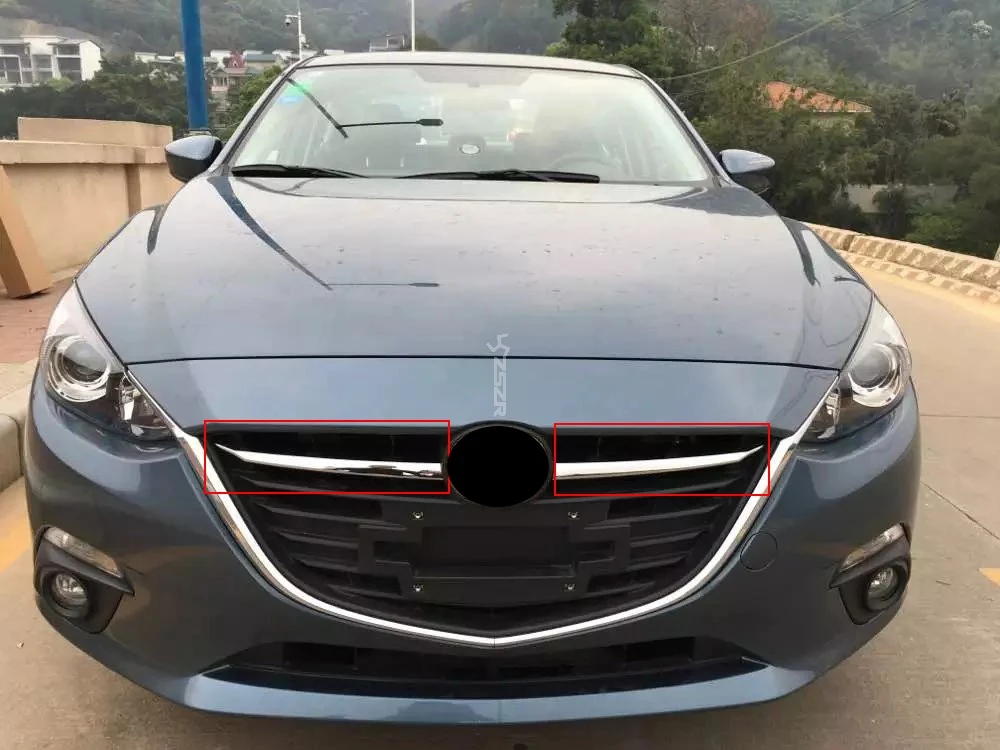 

ABS Chrome Front Grille Around Trim Racing Grills Trim For Mazda AXELA 2014-2016 Z2AAL039