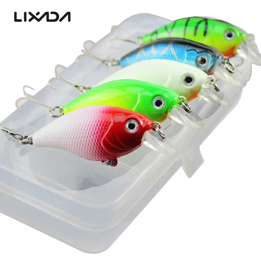 5 Шт. Комплект Рыболовные Приманки Spinner Минноу/Поппер Иска Crankbait Pesca Цзя Глава