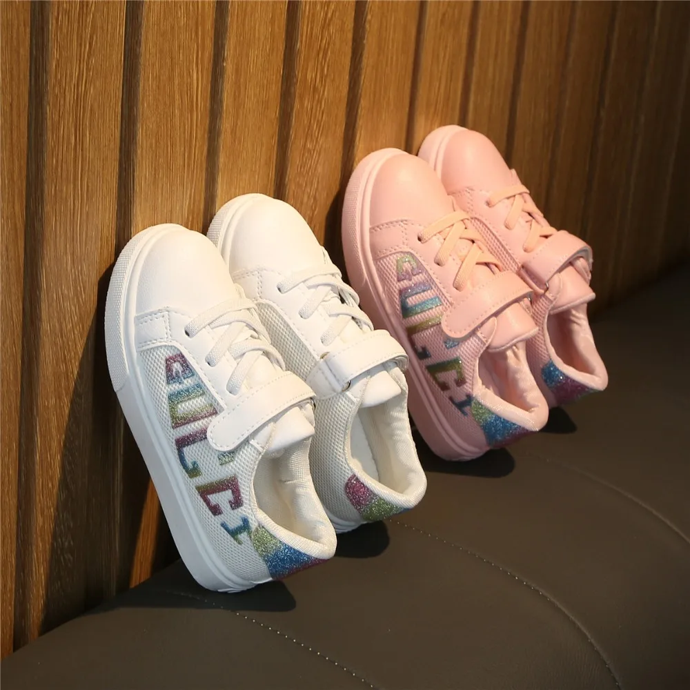 2019 Новые горячие продажи модные детские весенние кроссовки весна осень розовые