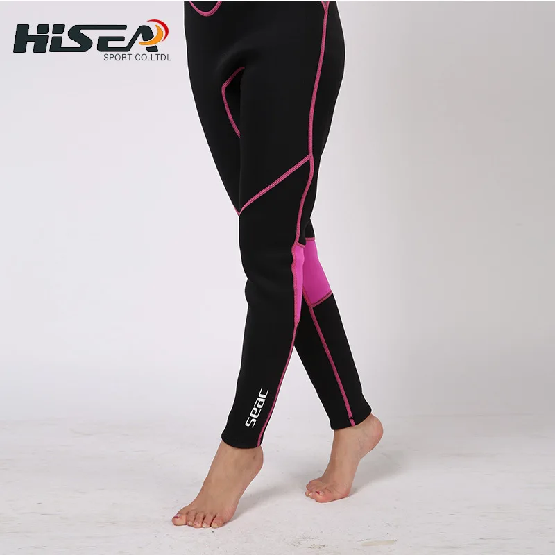 Неопреновый гидрокостюм 3 мм женские костюмы для дайвинга розовые черные размеры