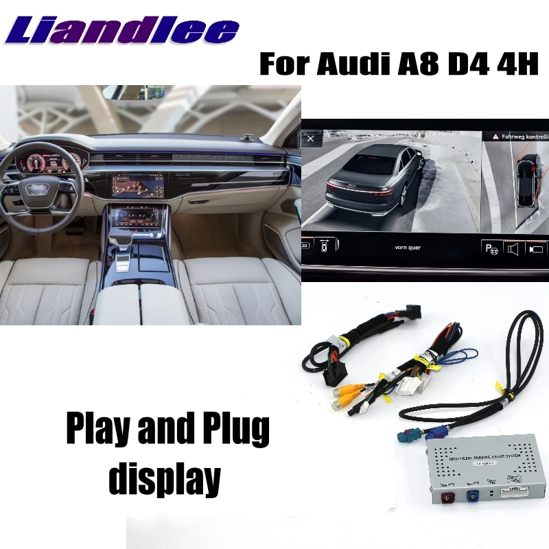 Liandlee парковочная камера интерфейс обратная резервная наборы для Audi A8 D4 4H MMI