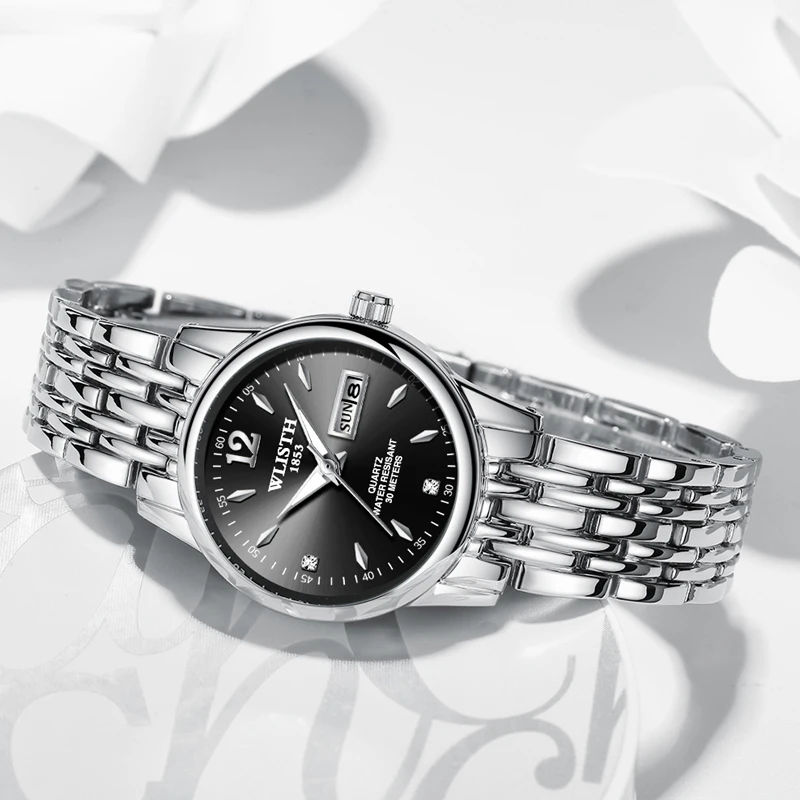 WLISTH Reloj Mujer 2019 женские часы Топ люксовый бренд розовое золото календарная неделя