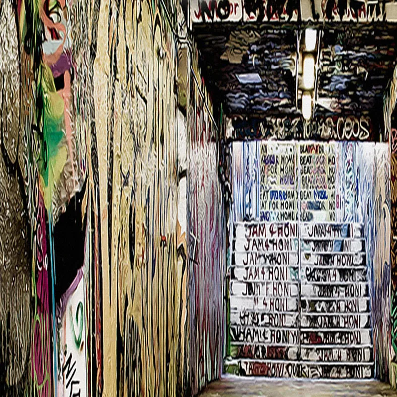 Персонализированный 3D уличный граффити настенная бумага Ресторан Бар KTV фон