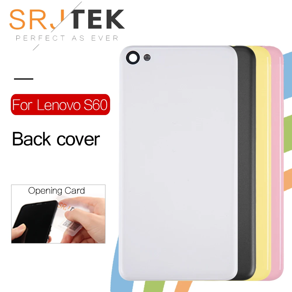 SRJTEK корпус для Lenovo S60 задняя крышка батарейный отсек T W A с кнопкой регулировки
