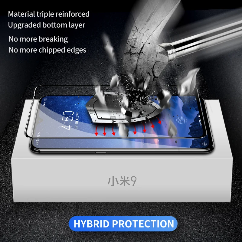 Закаленное стекло SmartDevil Diamond изогнутое для Xiaomi Mi 9 / 8 SE Pro защита экрана HD полное