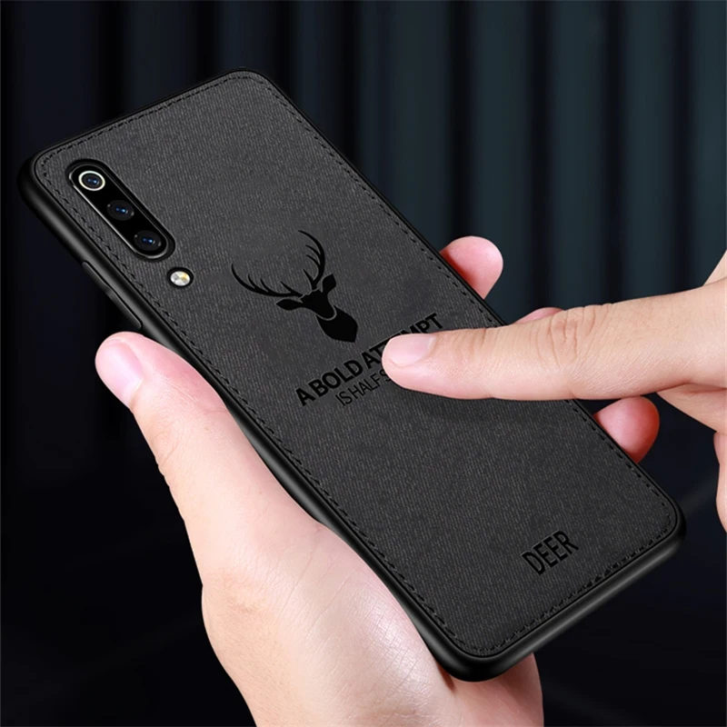 Классическая ткань для Xiaomi mi 9 чехол телефона TPU силиконовая рамка Ткань Твердая