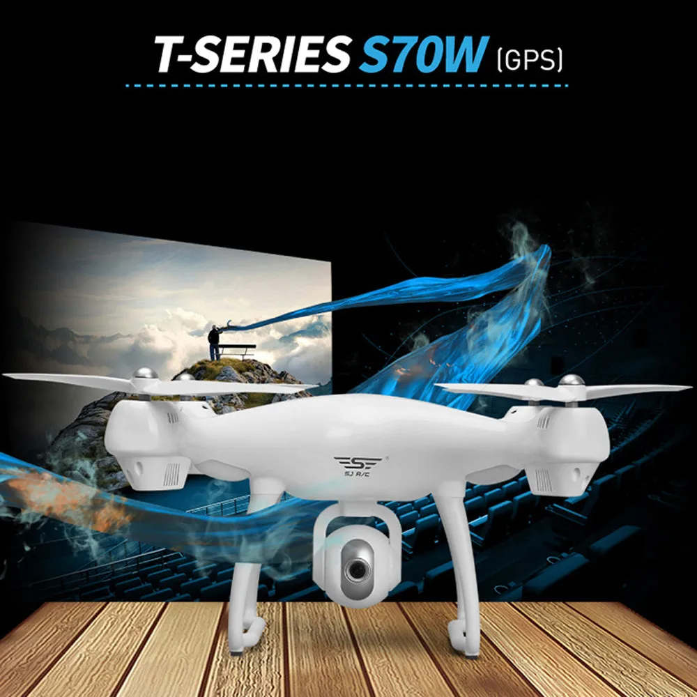 S70W 2,4 GHz gps FPV Дрон с камерой 1080P бесщеточный Квадрокоптер управление жестами Складная HD камера Wifi Безголовый режим