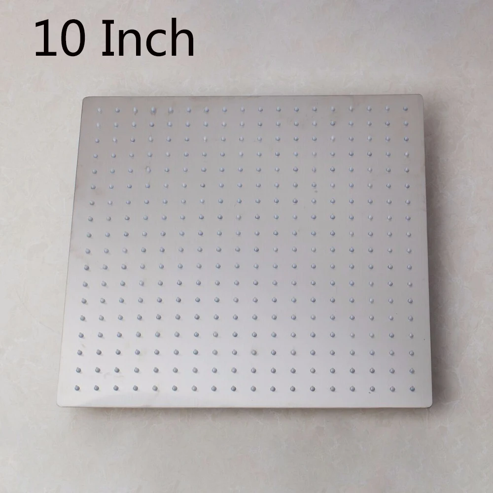 Nickel 10 YANKSMART ультратонкие насадки для душа " 8" 1" 12" 1" 20 дюймов квадратная хромированная и никелевая Душевая насадка для ванной комнаты - Цвет: Nickel 10