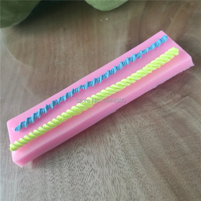 DIY силиконовые формы для украшения торта Силиконовая Форма Мыло две веревки