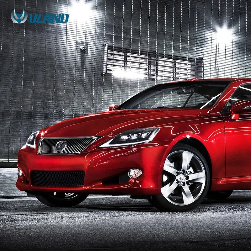 Автомобильная фара для Lexus IS250 фары 2006-2013 светодиодный DRL Bi-xenon объектив проектора
