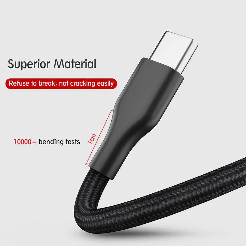 Кабель usb type-C для samsung Galaxy S8 S9 0,25 м 1 м 2 м type-C шнур для huawei P20 pro P10 usb кабель для зарядки и передачи данных USB C