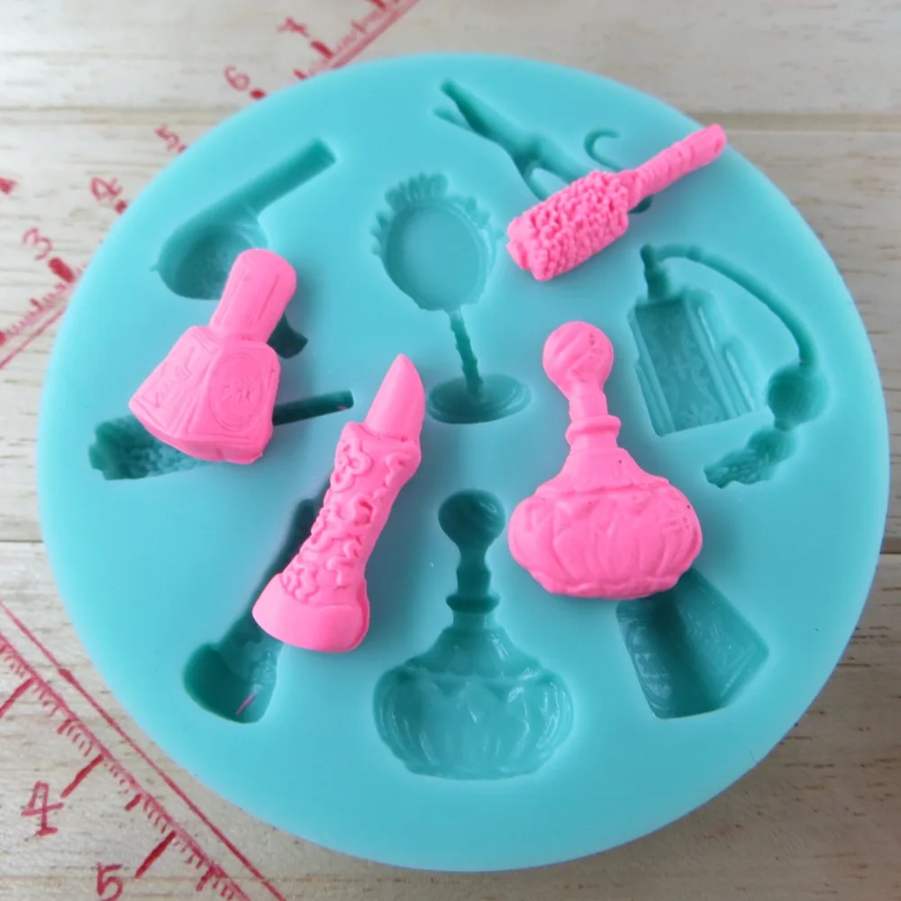 

Free shipping A haircut tools shape Modelling fondant silicon mold chocolate cake decoration silicone mold silicone mold