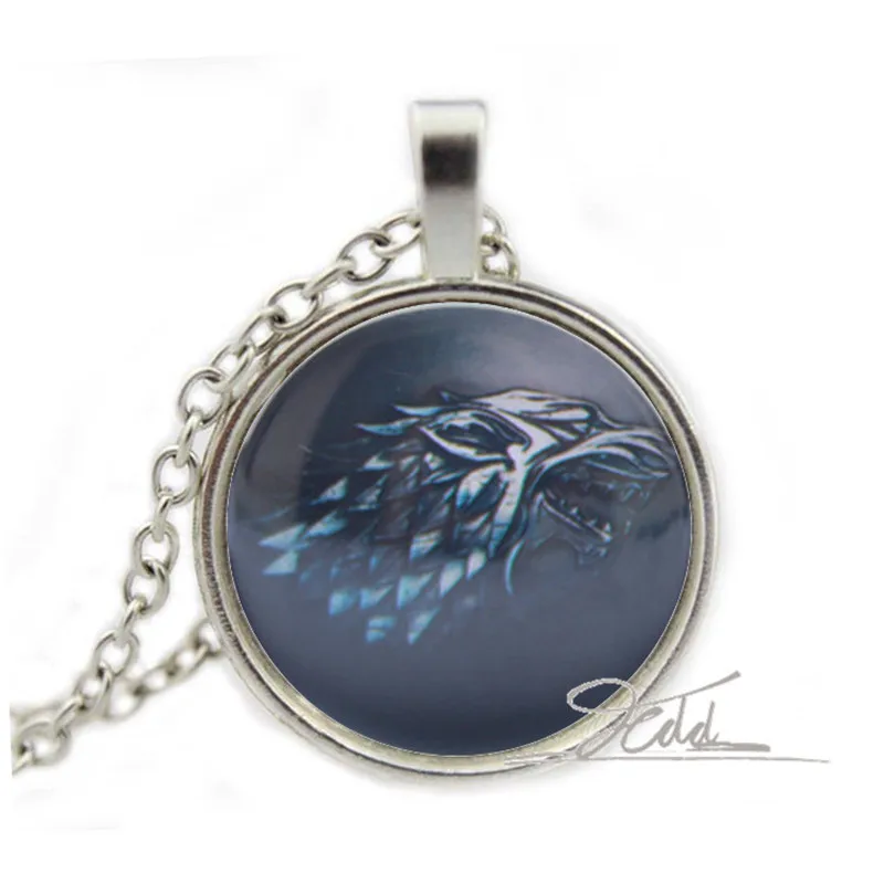 Новая песня Льда и Огня стекло кабошон ожерелье игра троны кулон дом звезды