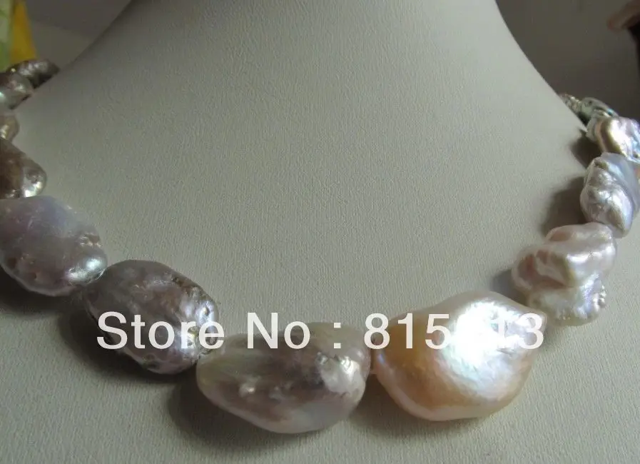 A655 18 ММ AKOYA ЗОЛОТОЙ ЛАВАНДА ОЖЕРЕЛЬЕ ПЕРЛЫ 14 К (B0322)|pearl necklace|necklace necklaceakoya pearl necklaces |